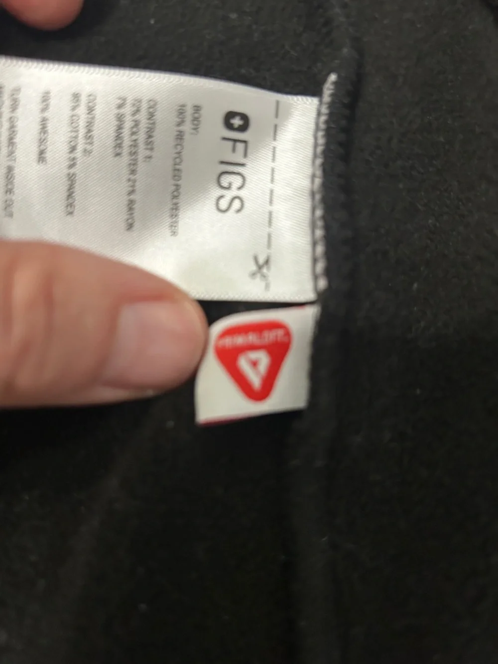 Figs On Shift Fleece Jacket XL Black Full Zip Cozy Warm Healthcare Coat